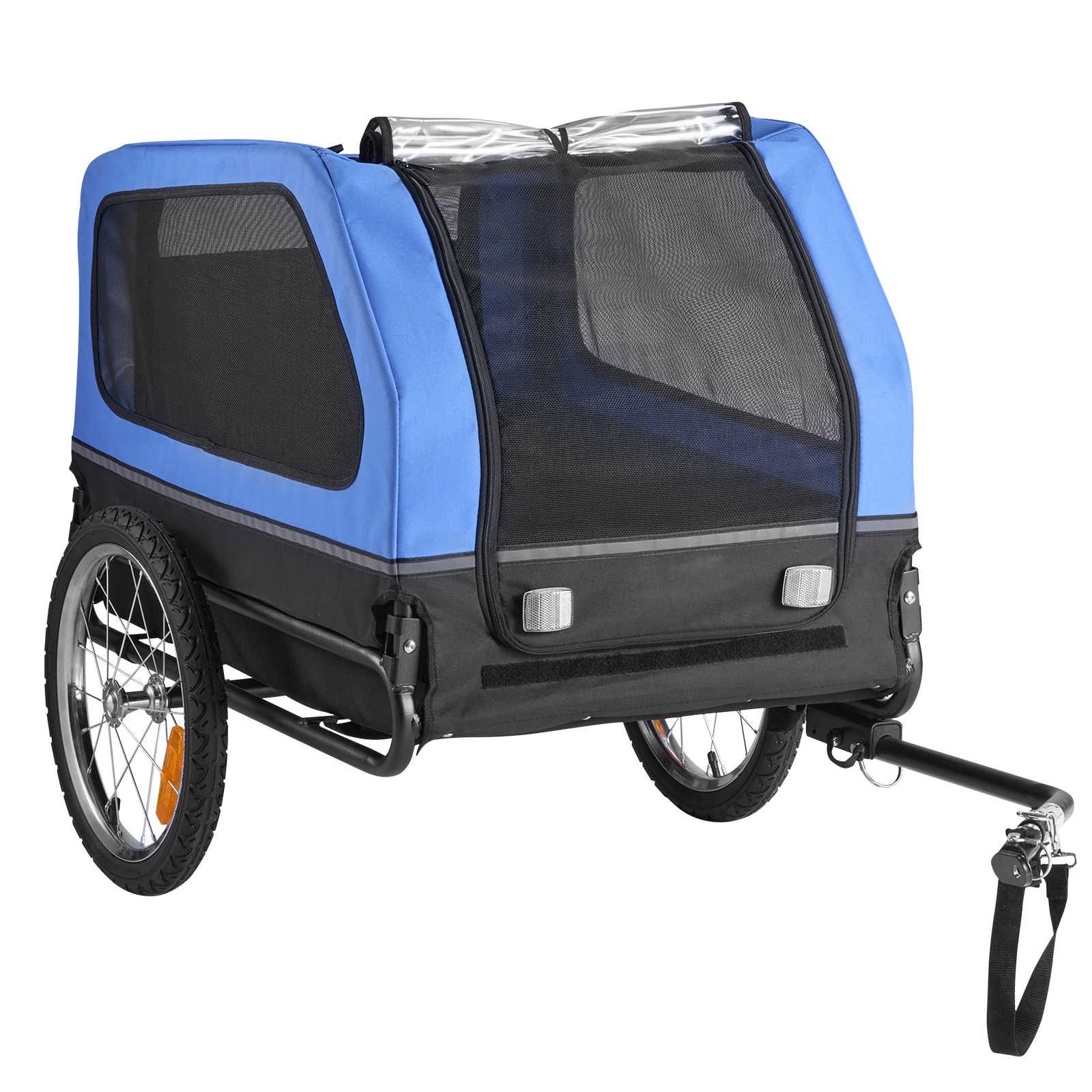 HONGGE Foldable Dog Bike Trailer for Medium to Large Dogs, Supports up to 88 lbs, Fits 22-28 in Bicycle Wheels
