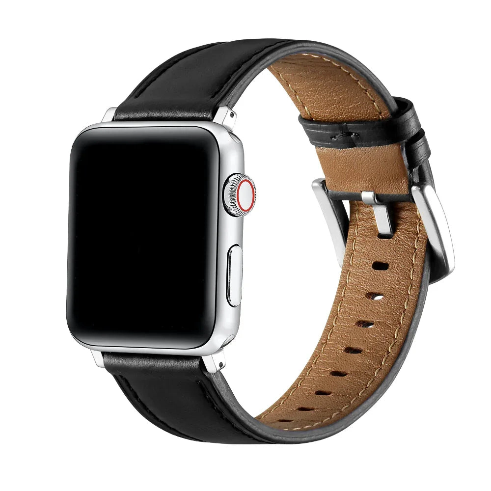 Posh Tech Mens Drake Leather Band for Apple Watch