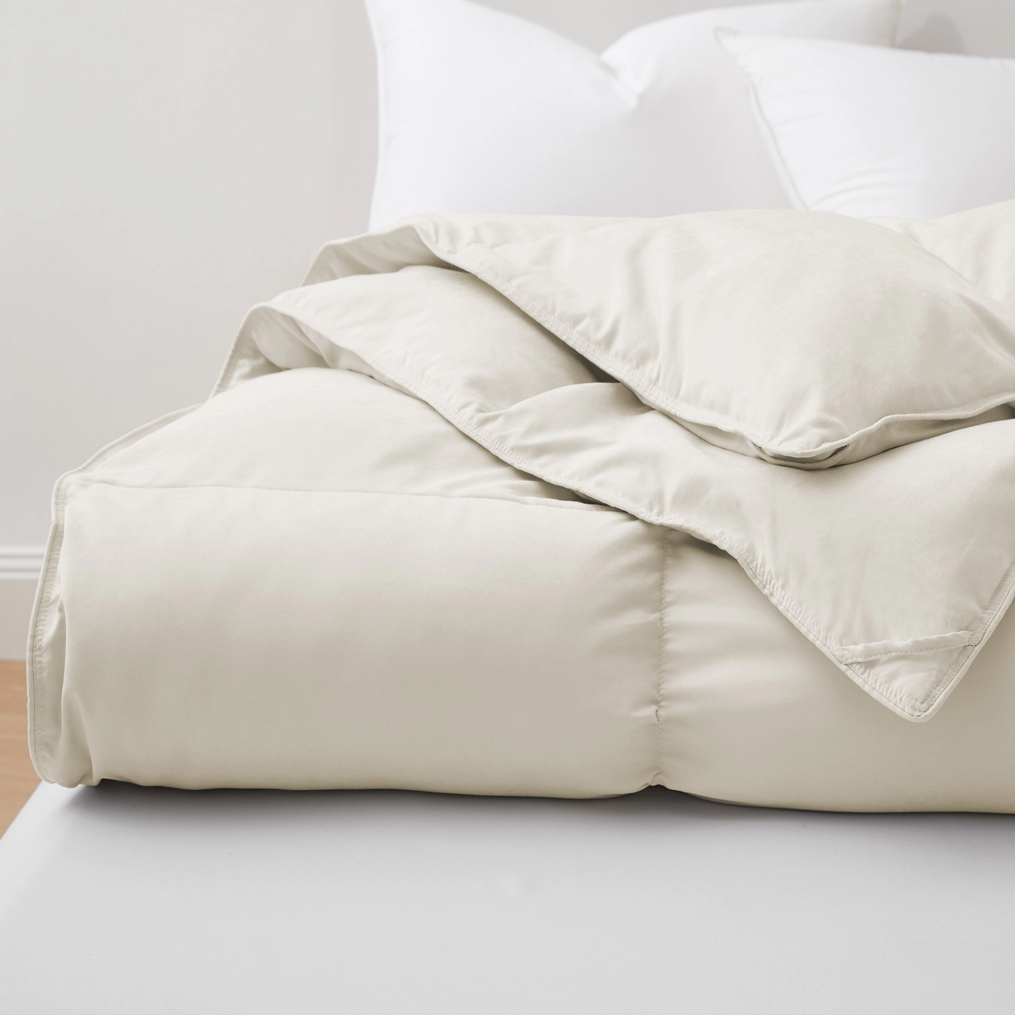 PEACENEST Goose Feather Fiber Comforter All Season Soft Duvet Insert