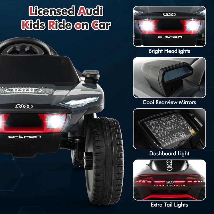 Hivvago Licensed Audi Kids Ride On E-tron Racing Car