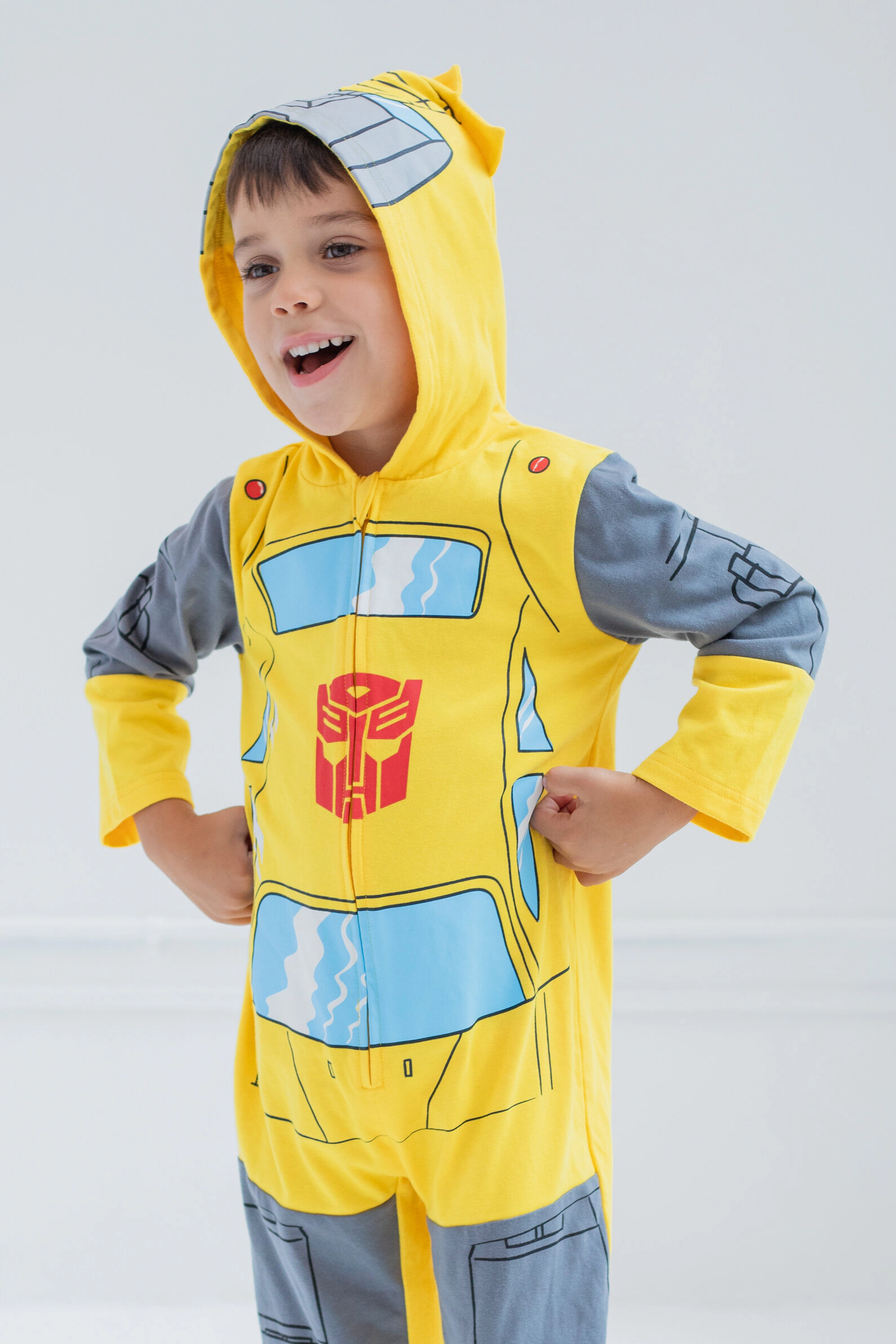 Transformers Toddler Boy or Girl Cosplay Hooded One Piece