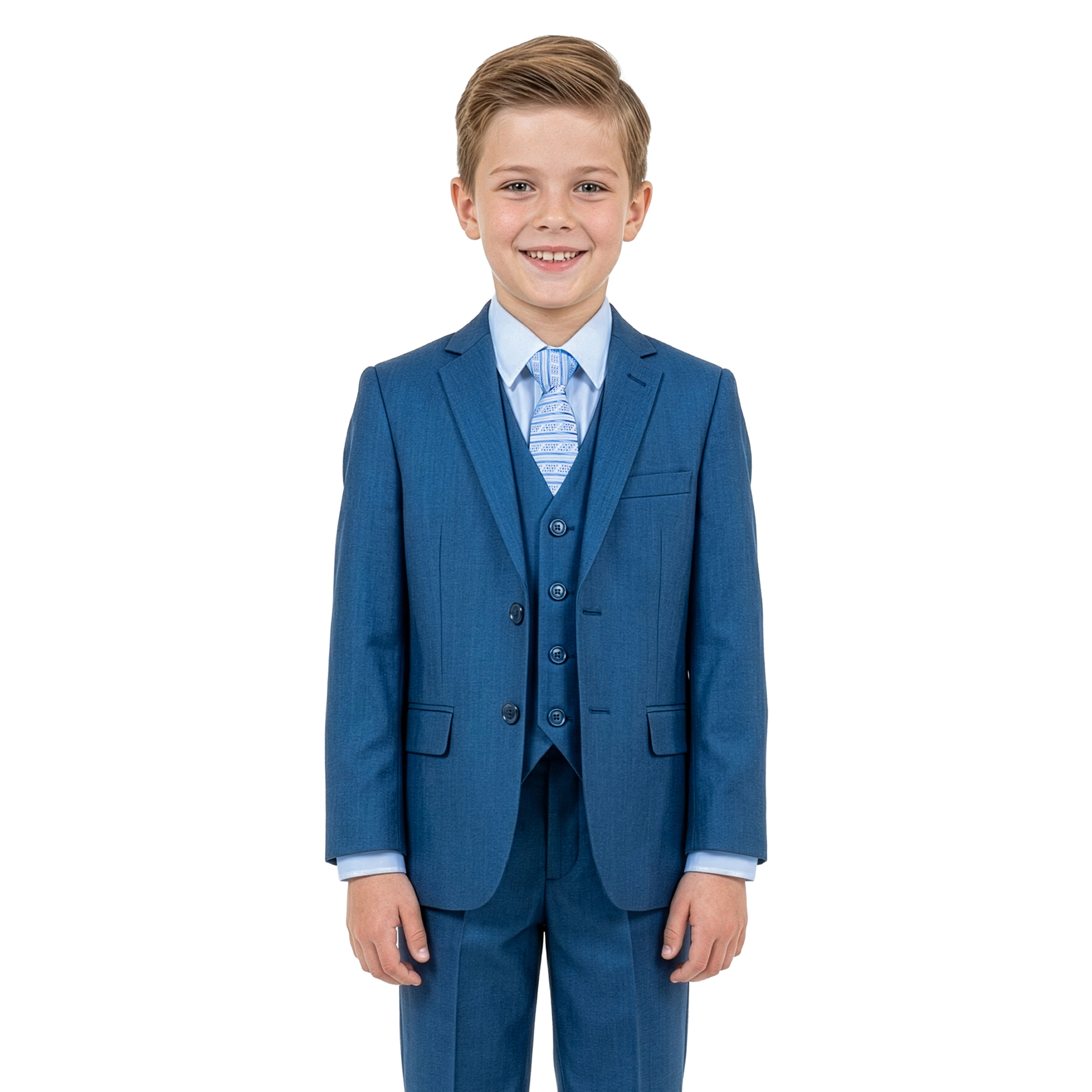 Tazzio Little & Big Boys 5-Pc. Premium Sharkskin Suit Set