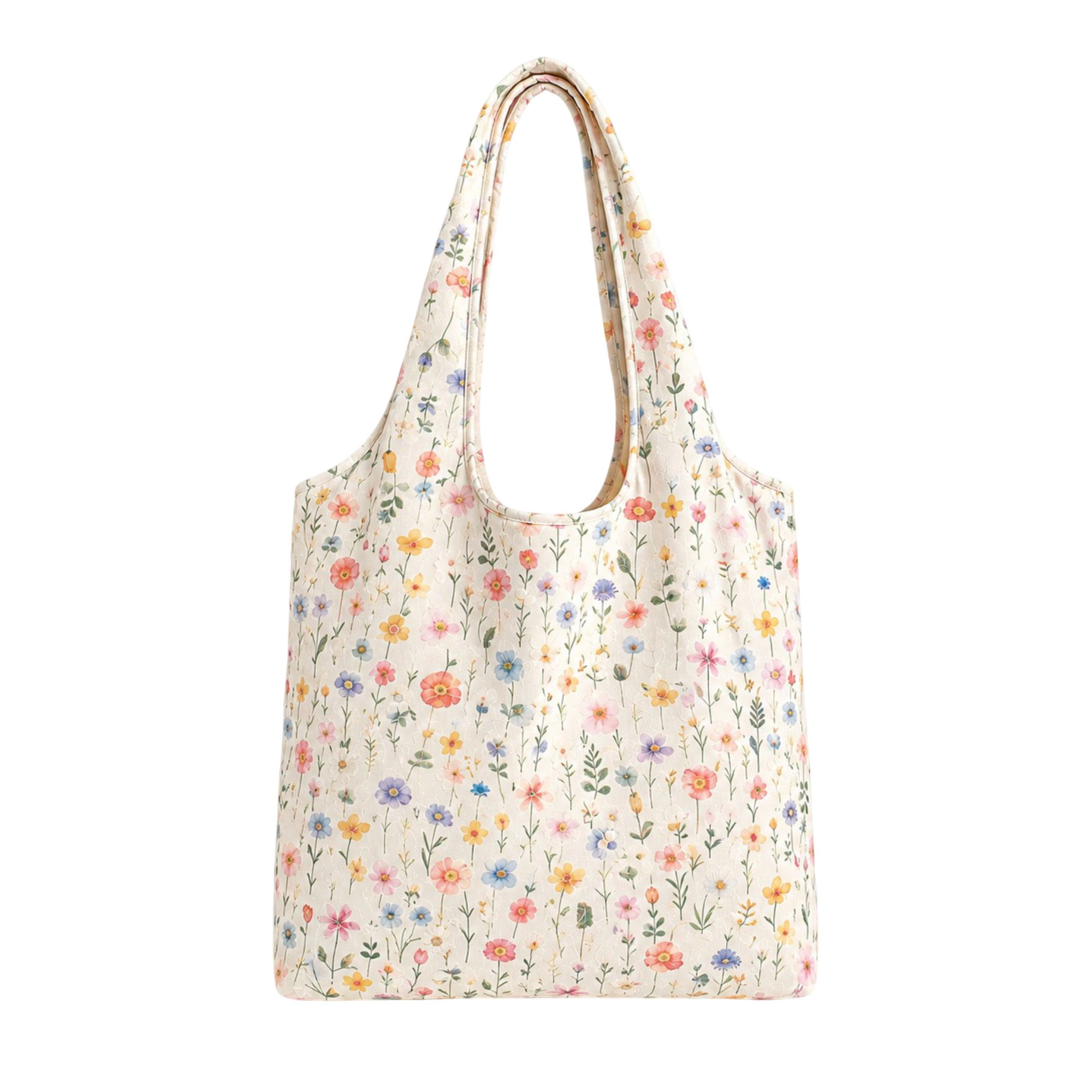Alilang Women's Embroidered Floral Tote Bag for Women, Lightweight Canvas Shoulder Everyday Use