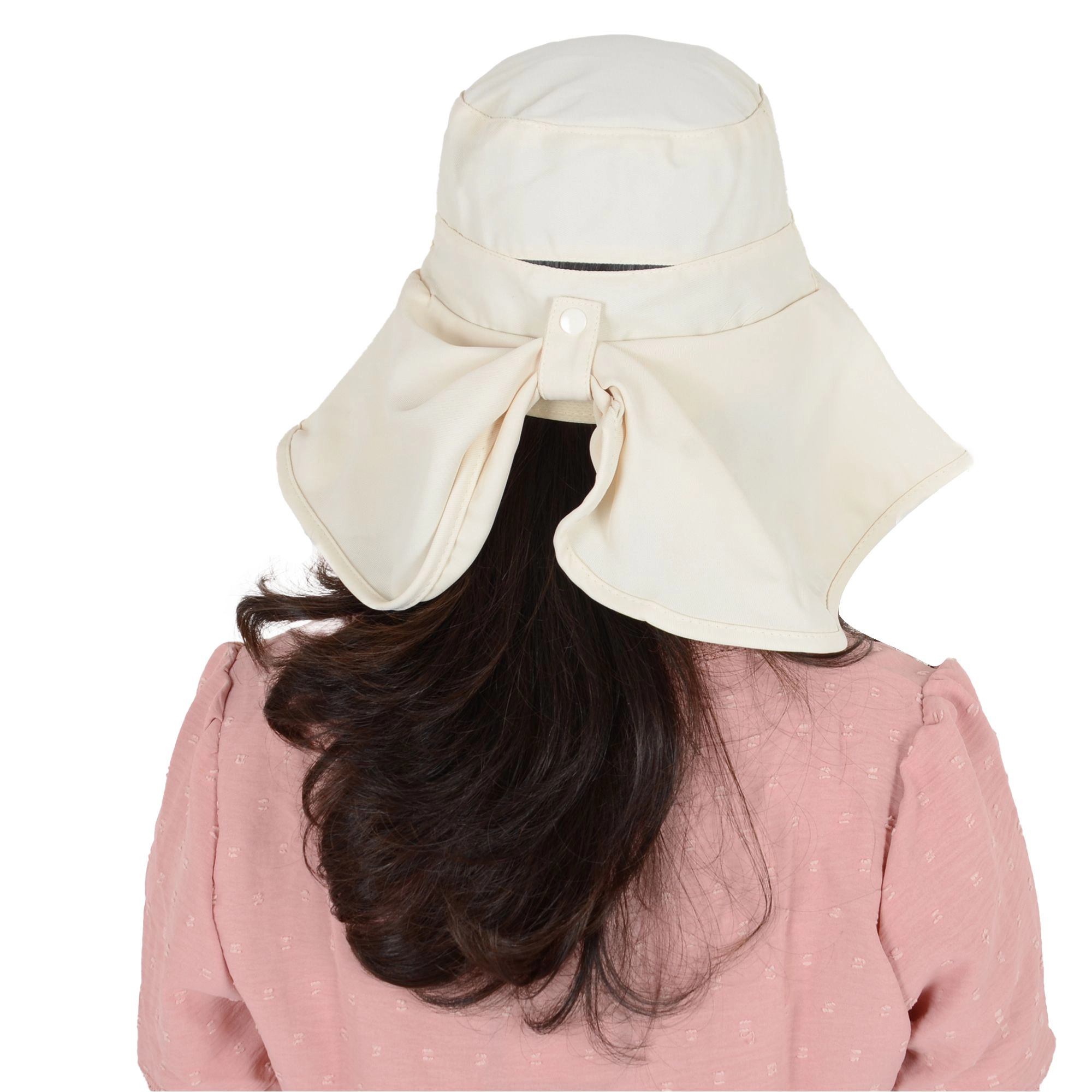 Anna-Kaci Women's Women Ponytail Sun Hat Wide Brim with Flap Packable Adjustable Summer Beach