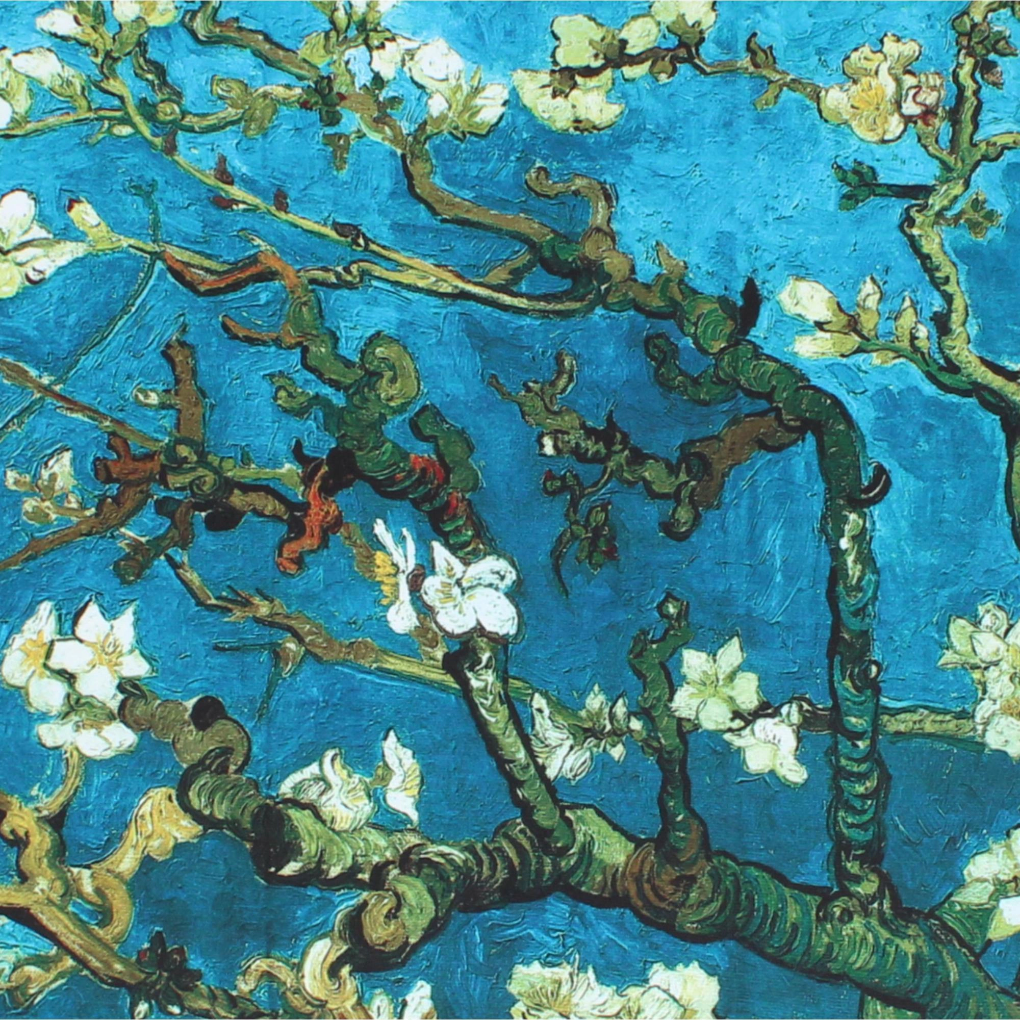 The Magic Scarf Company Women's Van Gogh Almond Blossoms Print Silky Scarf