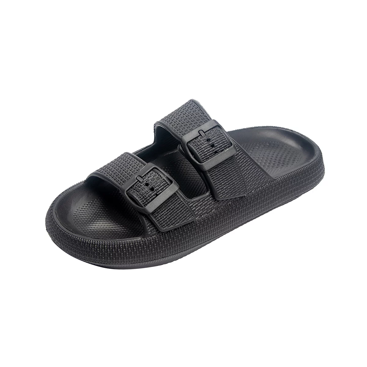 Roxoni Women's Slip-On Slide Sandals with Adjustable Buckle