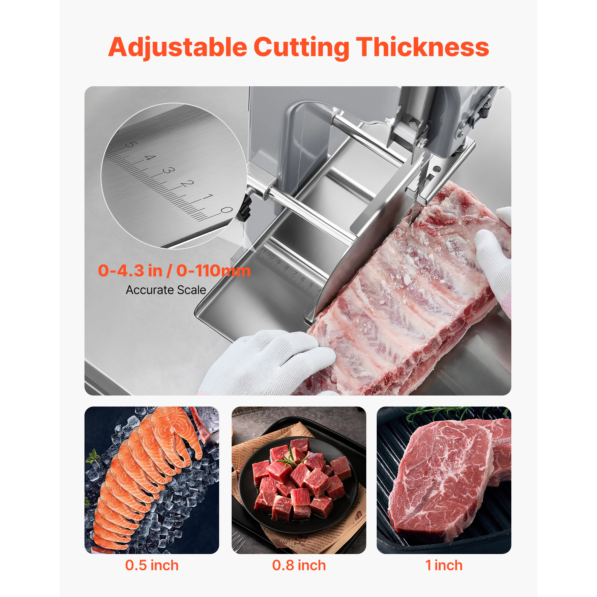 HONGGE Electric Meat Bandsaw Bone Machine with for Bone Meat