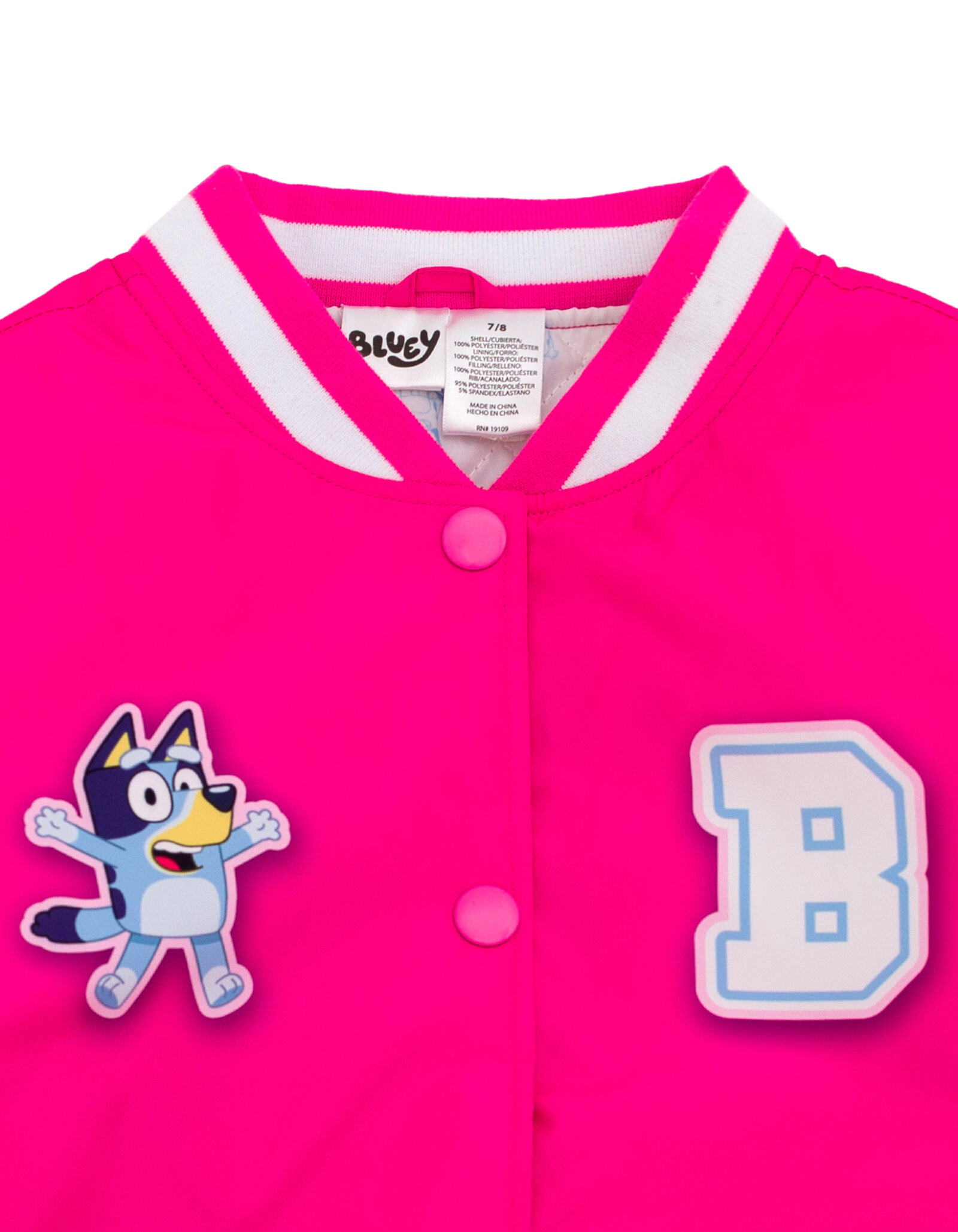 Bluey Girls' Varsity Bomber Jacket