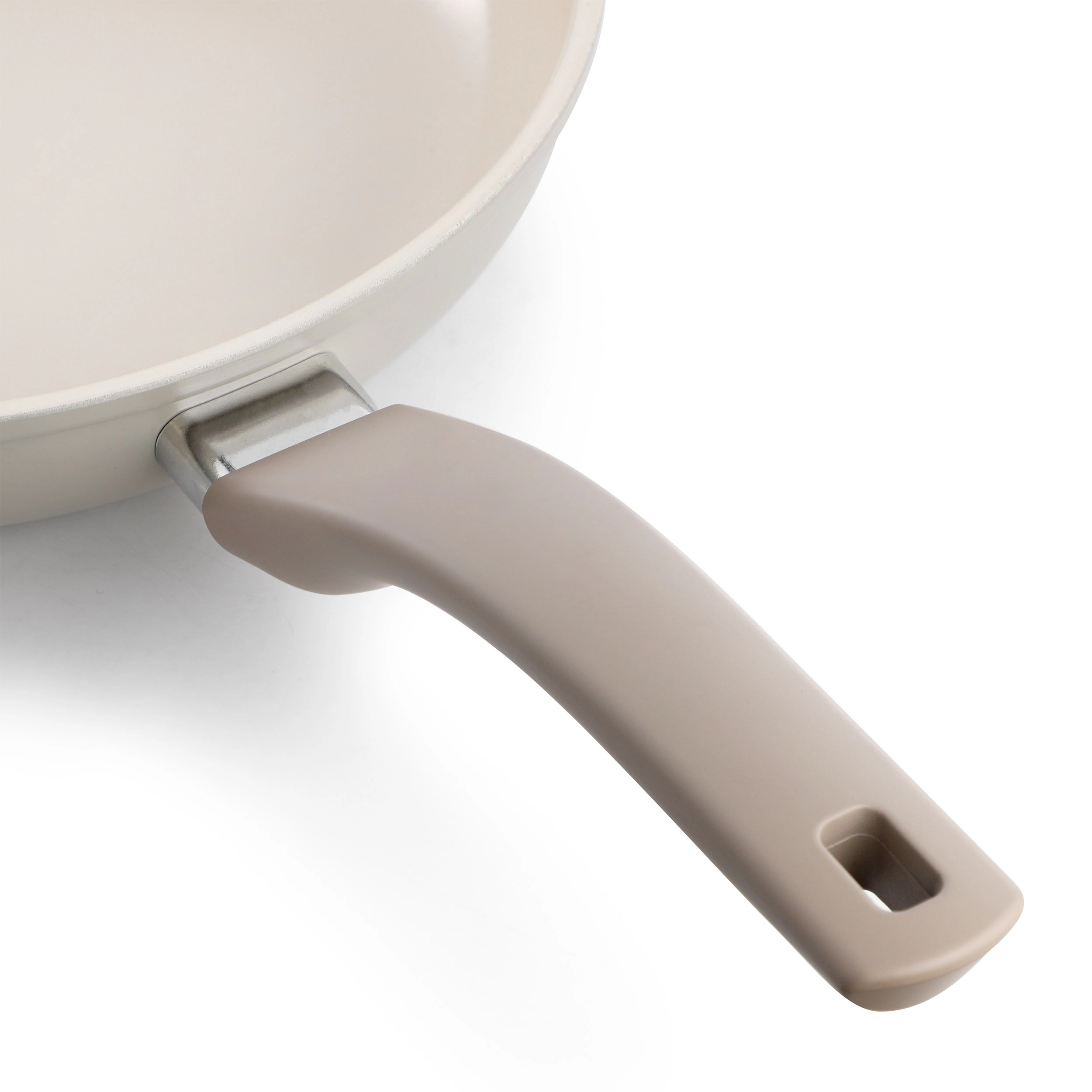 Oster Sutterville Choice Inch Ceramic Nonstick Frying Pan in Beige