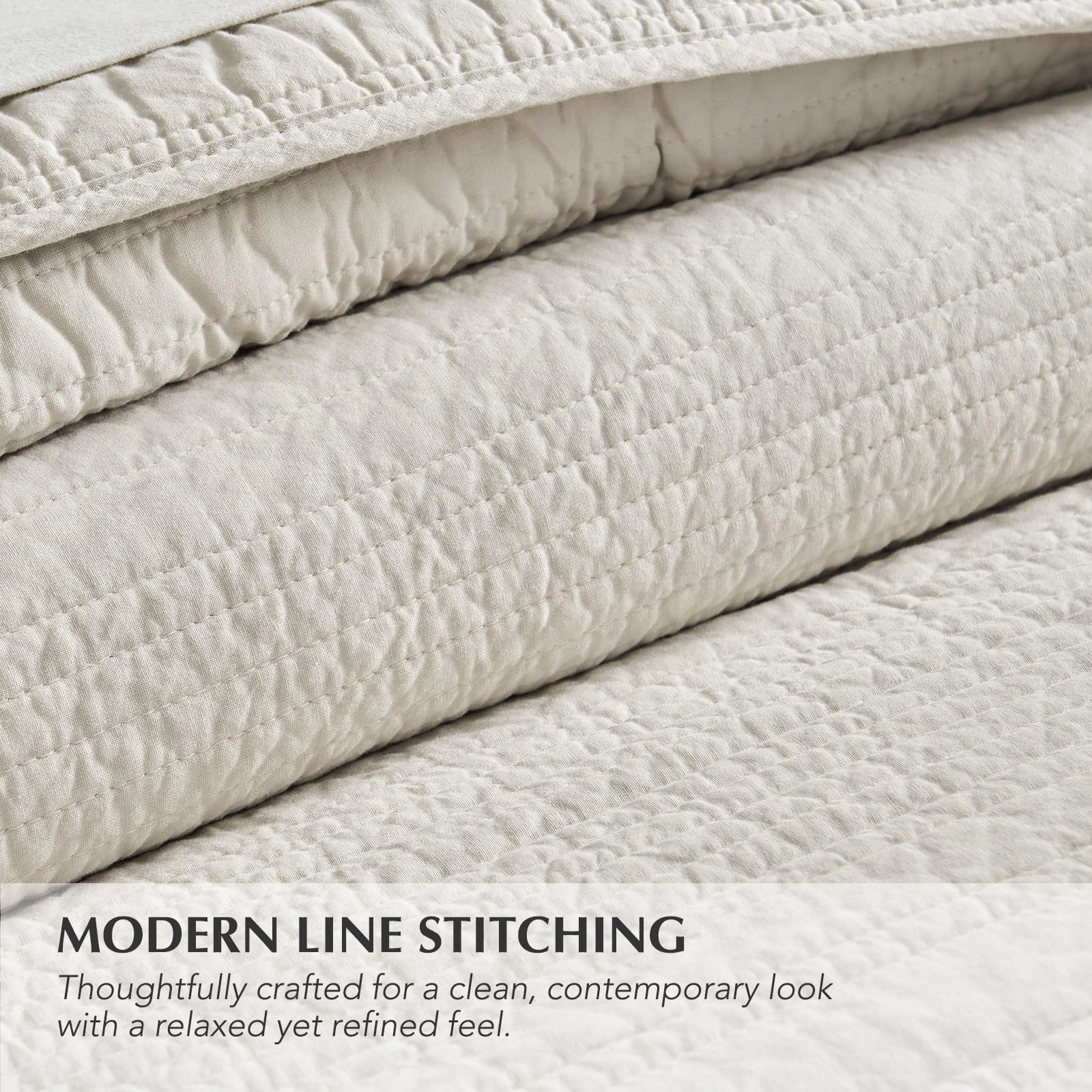 PUPWE Quilt Set Oversized Cal King  Olive Green