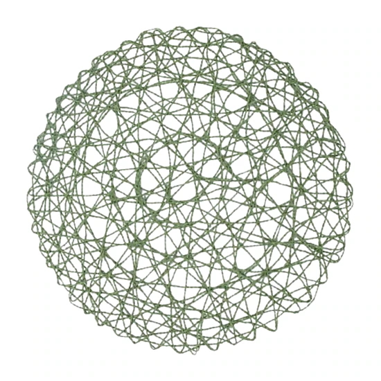 Home Collection 15 Inch Round Metallic String Placemats Pack of 12