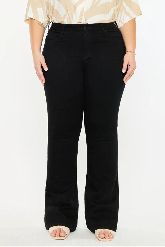 KanCan Women's Plus Mid Rise Flare Jeans Gabriel