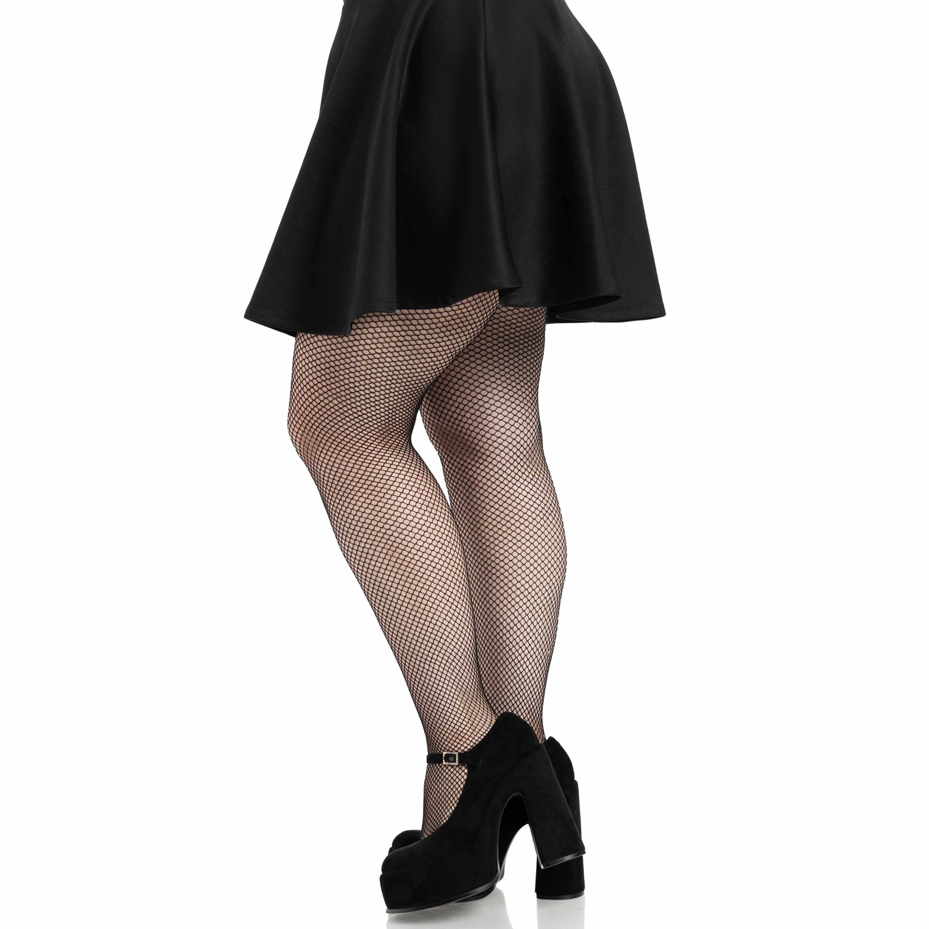 Leg Avenue Women's Plus Size Spandex Fishnet Tights