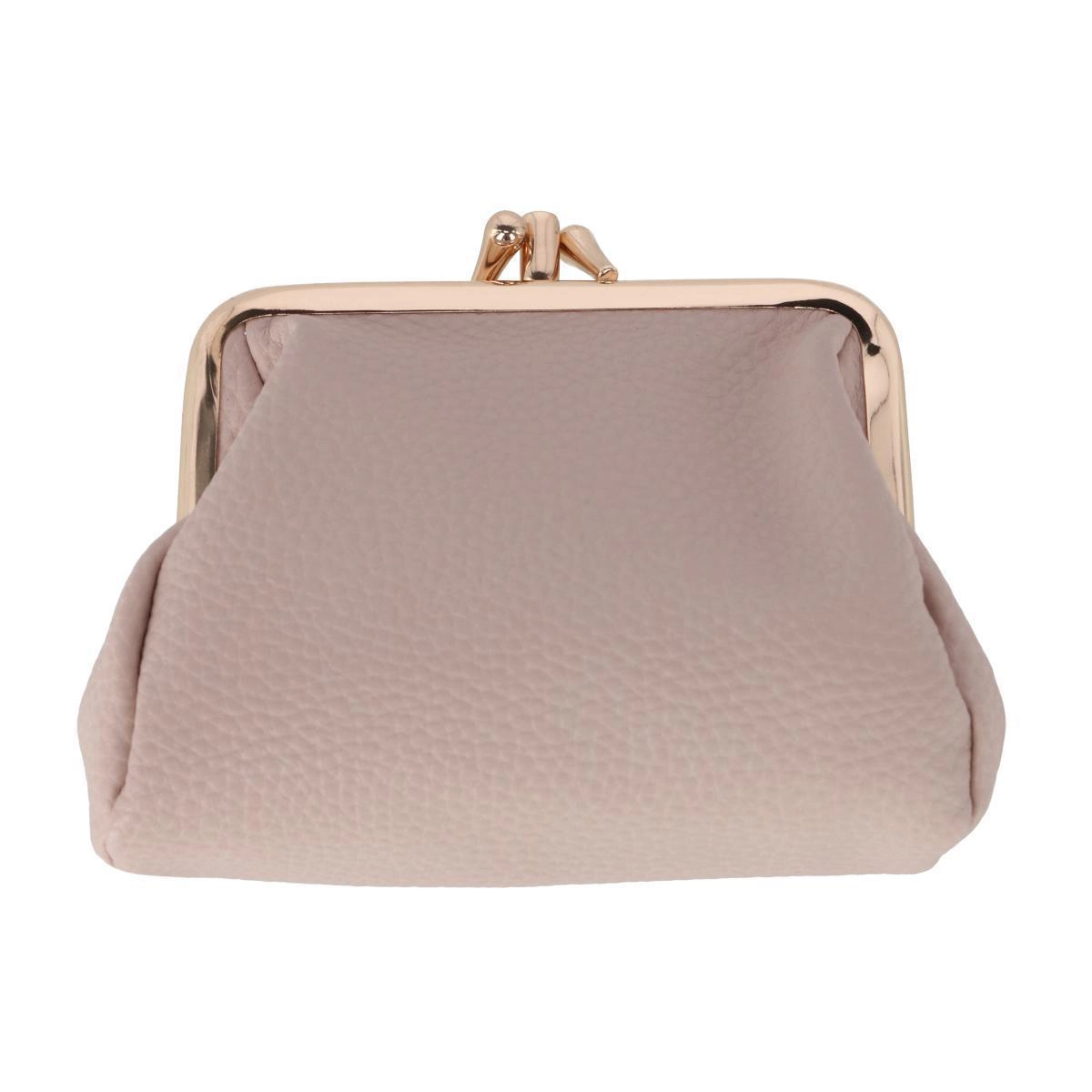 Julia Buxton Women's Premium Faux Leather Triple Frame Coin Purse Wallet
