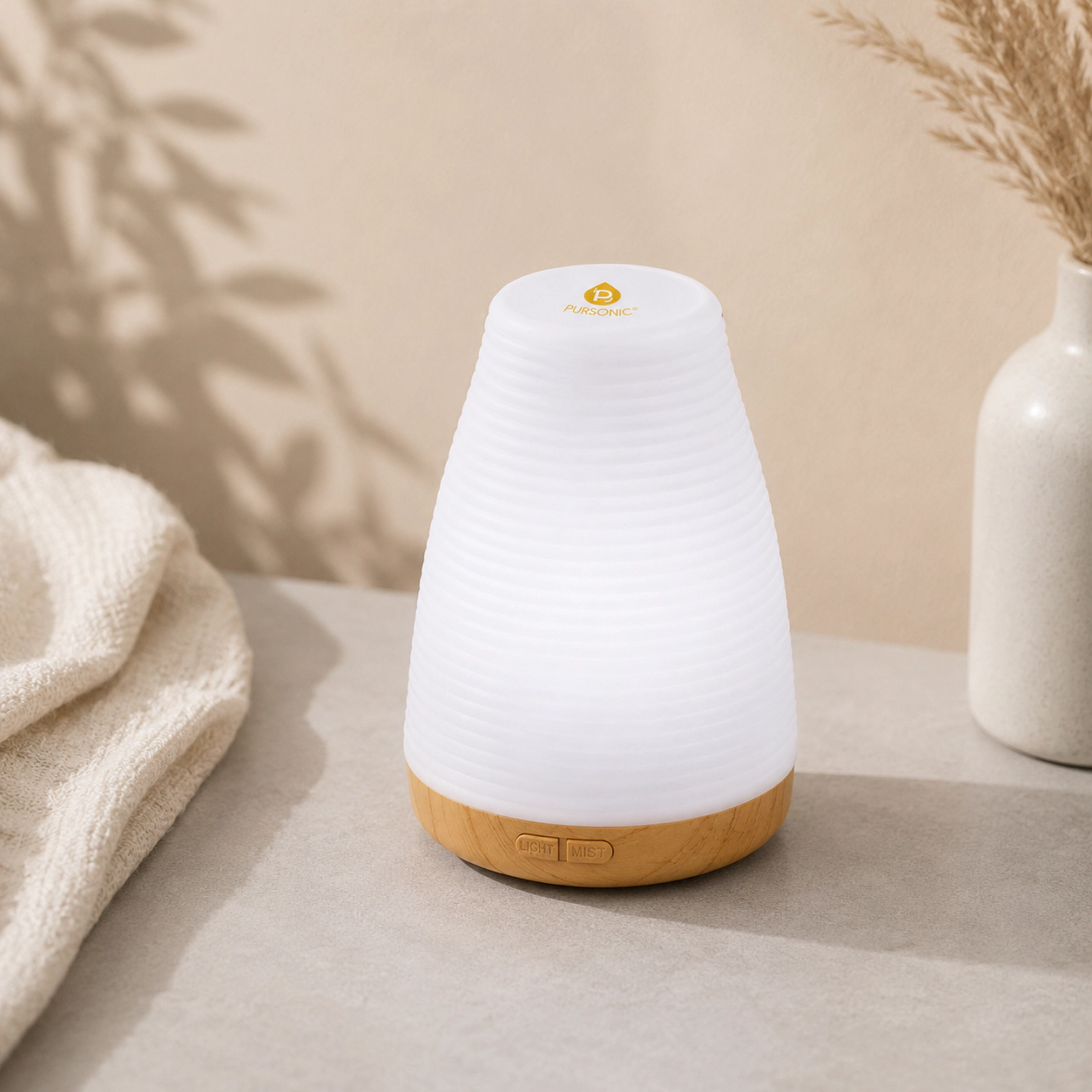 Pursonic Unisex Portable 2-in-1 USB Essential Oil Aroma Diffuser