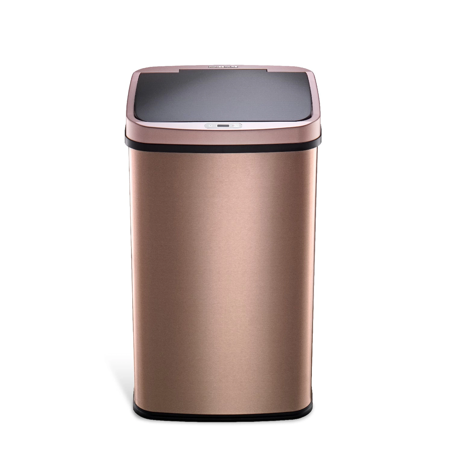 Ninestars Rectangular 13.2-Gallon Stainless Steel Motion Sensor Trash Can