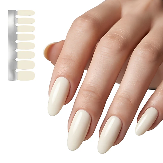XPNail Women's Nail Polish Strips Off White 16ct