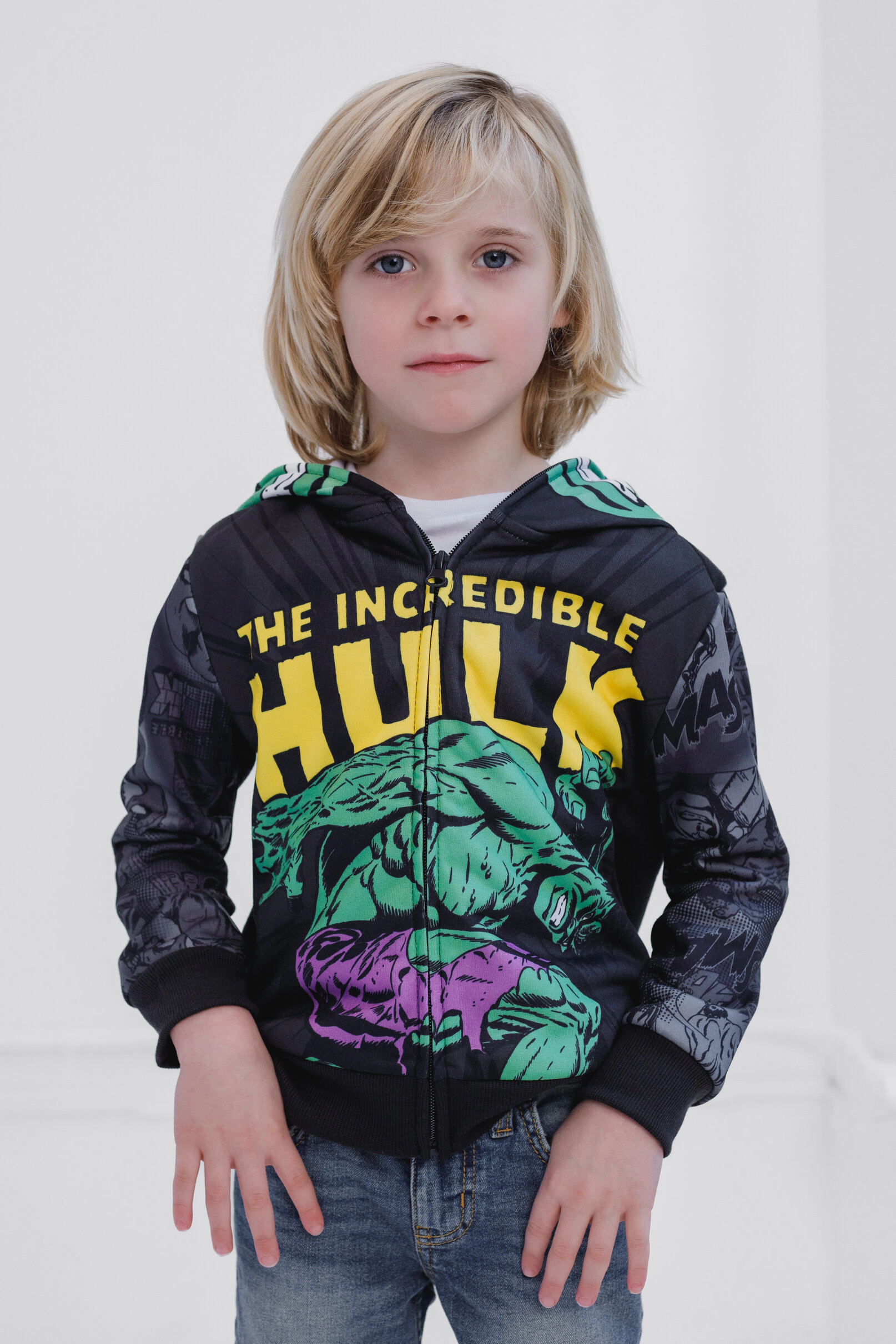 Marvel Boys' Cosplay Fleece Zip-Up Hoodie