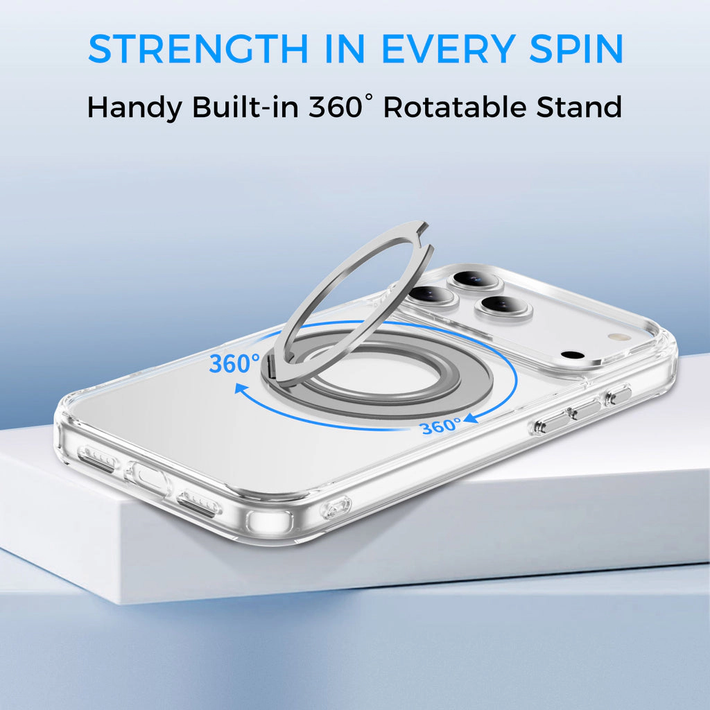Alpha Digital Made for iPhone Series, Magnetic Ring Stand, Shockproof