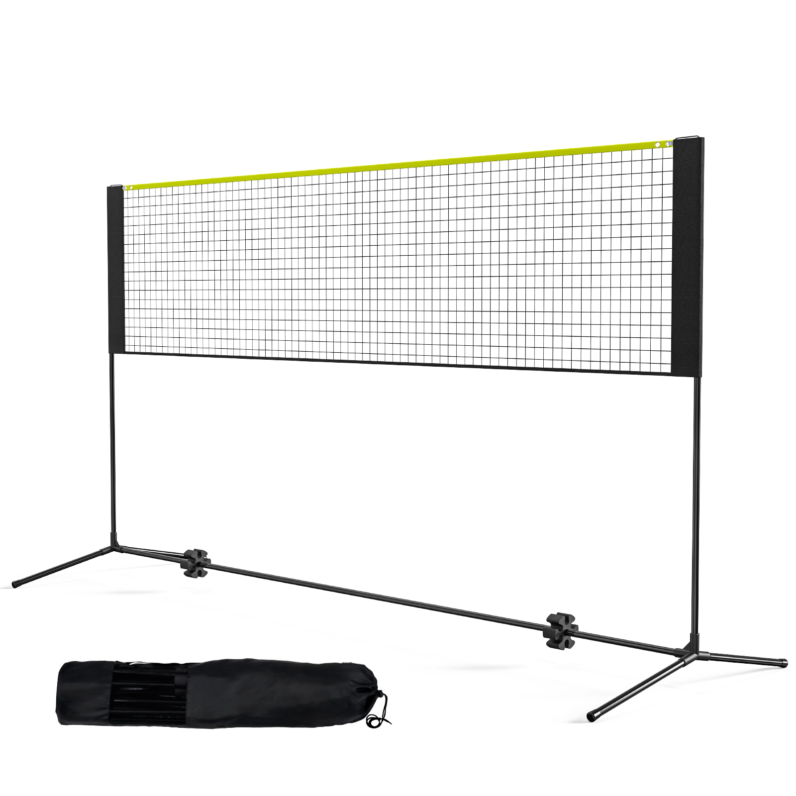 HONGGE Badminton Net Height Adjustable Volleyball Net Foldable Pickleball Net Portable Easy Setup Tennis Net Set with