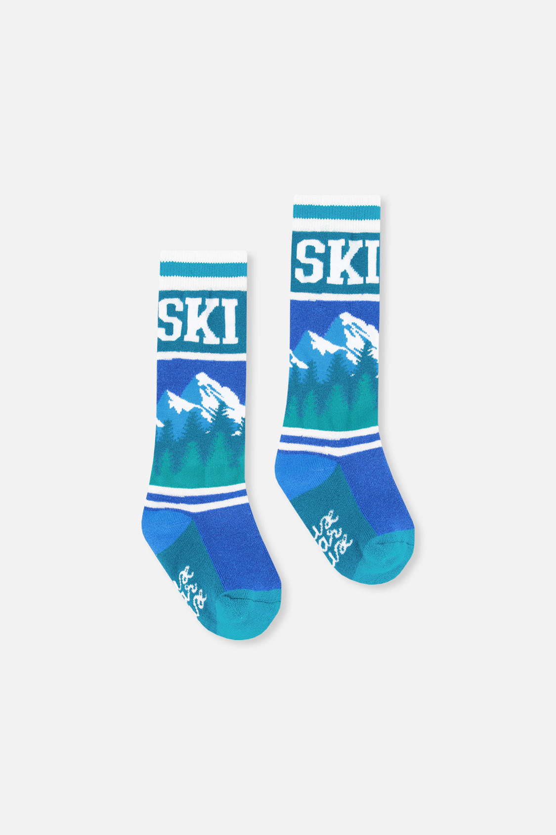 Deux par Boys Mountain Graphic Cushioned Ski Socks