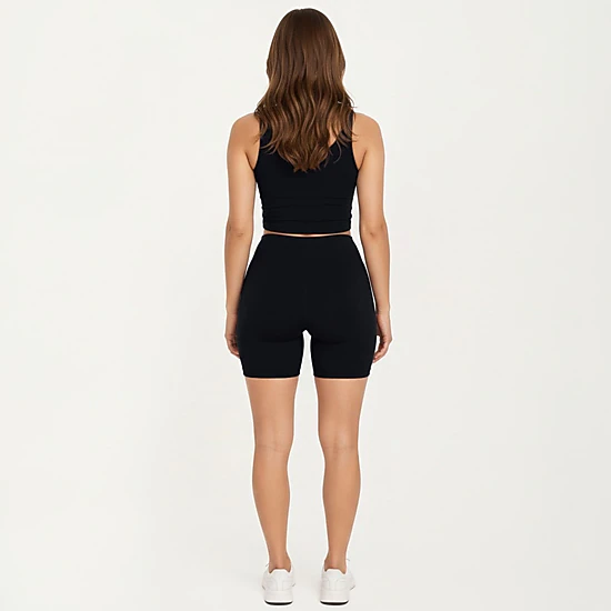 Anna-Kaci Women's Plus Size High-Waist Bike Shorts with Smooth Stretch Fabric Supportive Fit and Mid Length Design