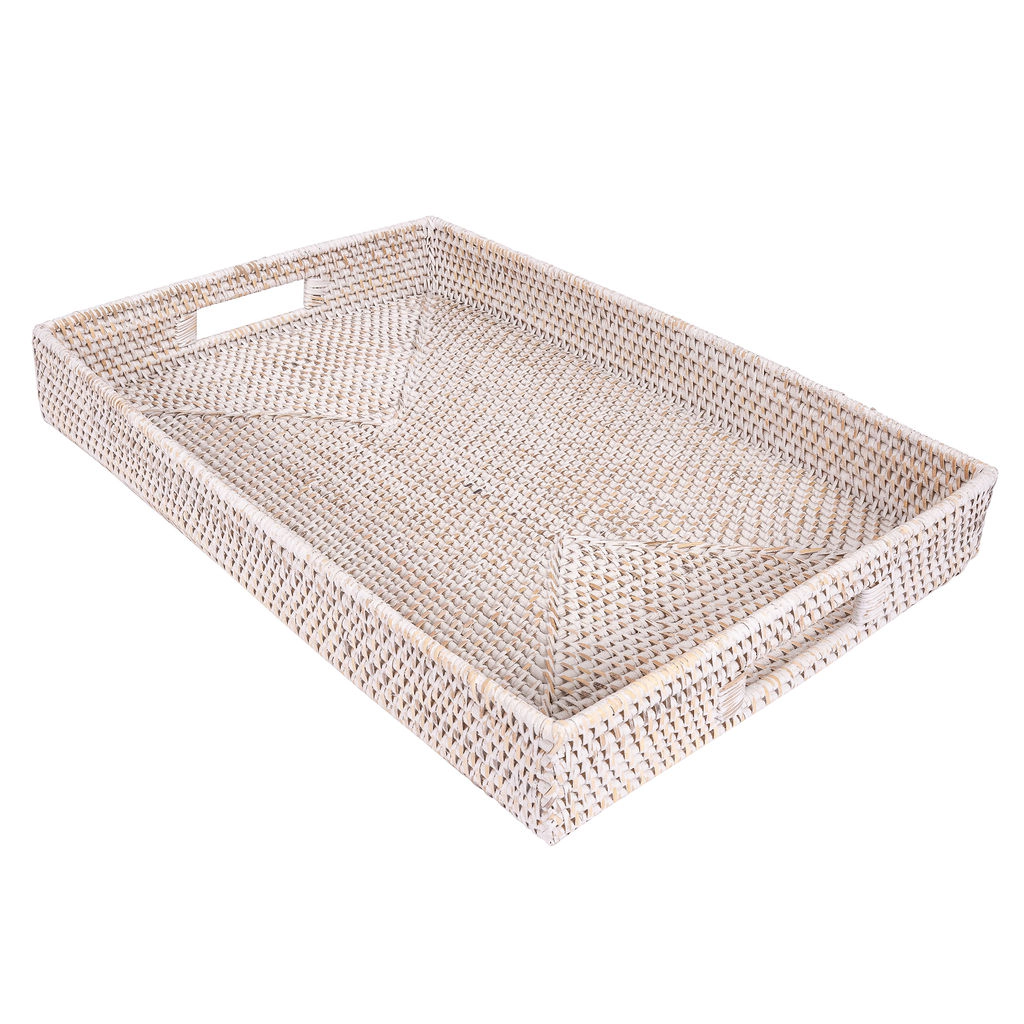 Saboga Home™ Rectangular Tray With Cutout Handles