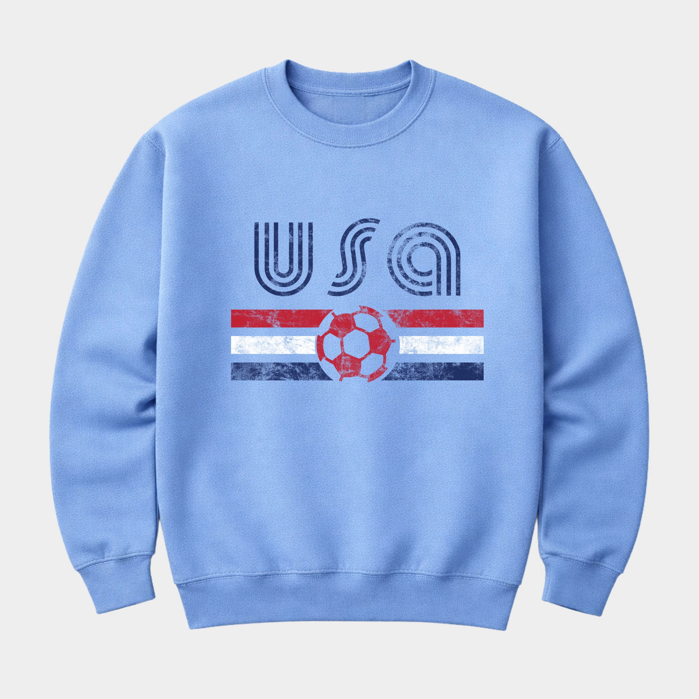 Simply Sage Market - Men's Graphic Sweatshirt USA Soccer Flag