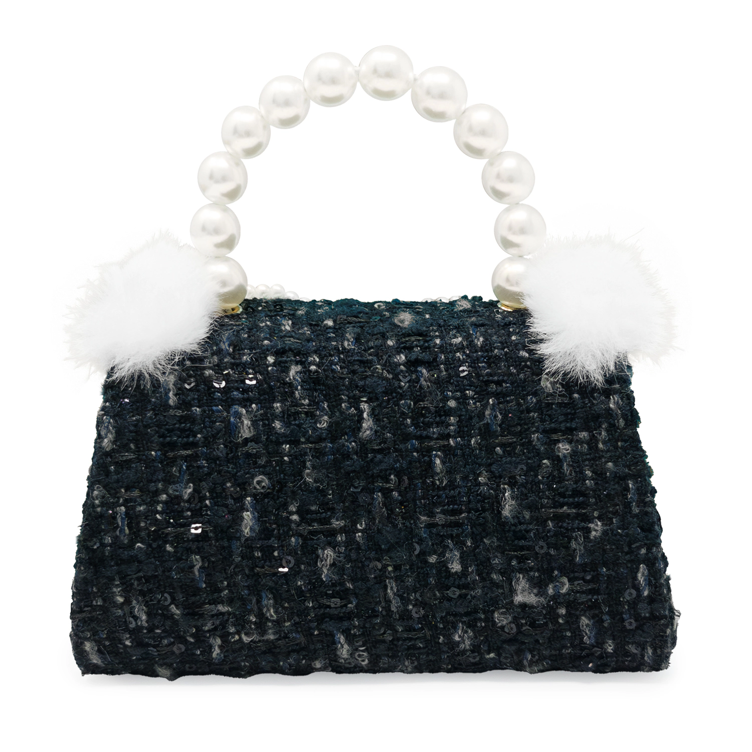 Puttisu Girls Pearl Ribbon Handbag