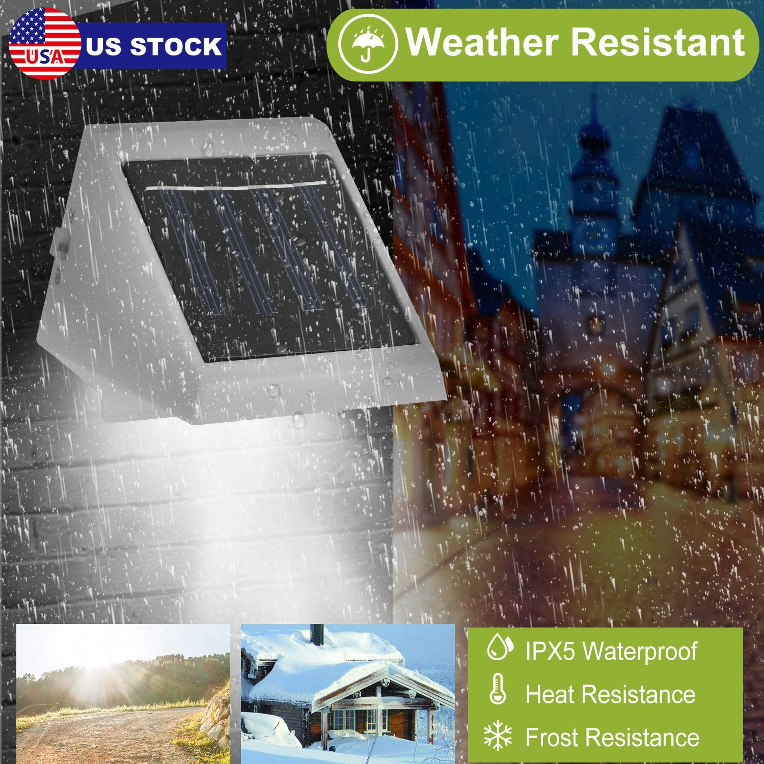 GBruno Solar LED Stair Light Waterproof Pathway Lamp