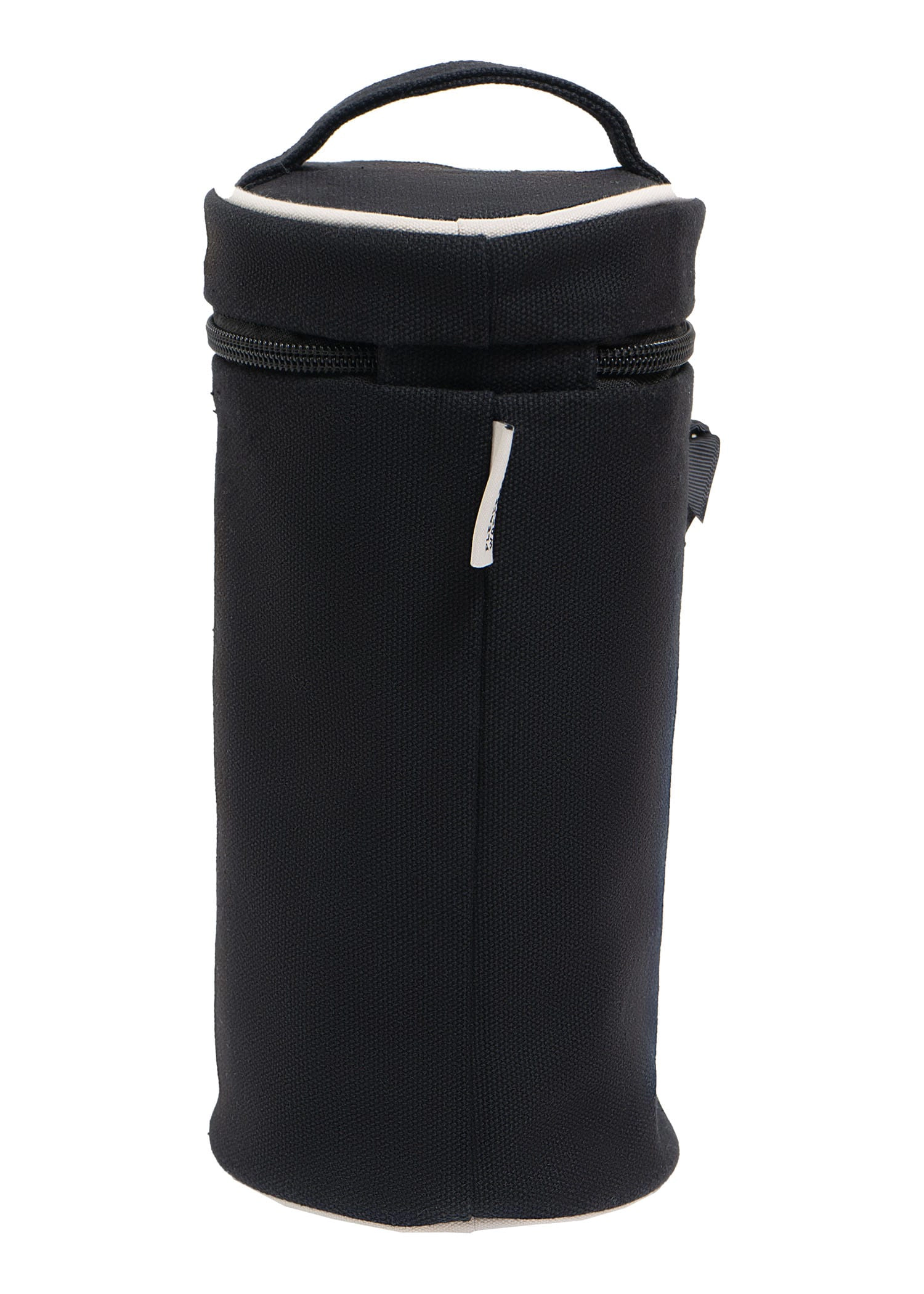 La L'Amour 16 oz Cotton Canvas Cylinder Toiletry Case with Top Handle