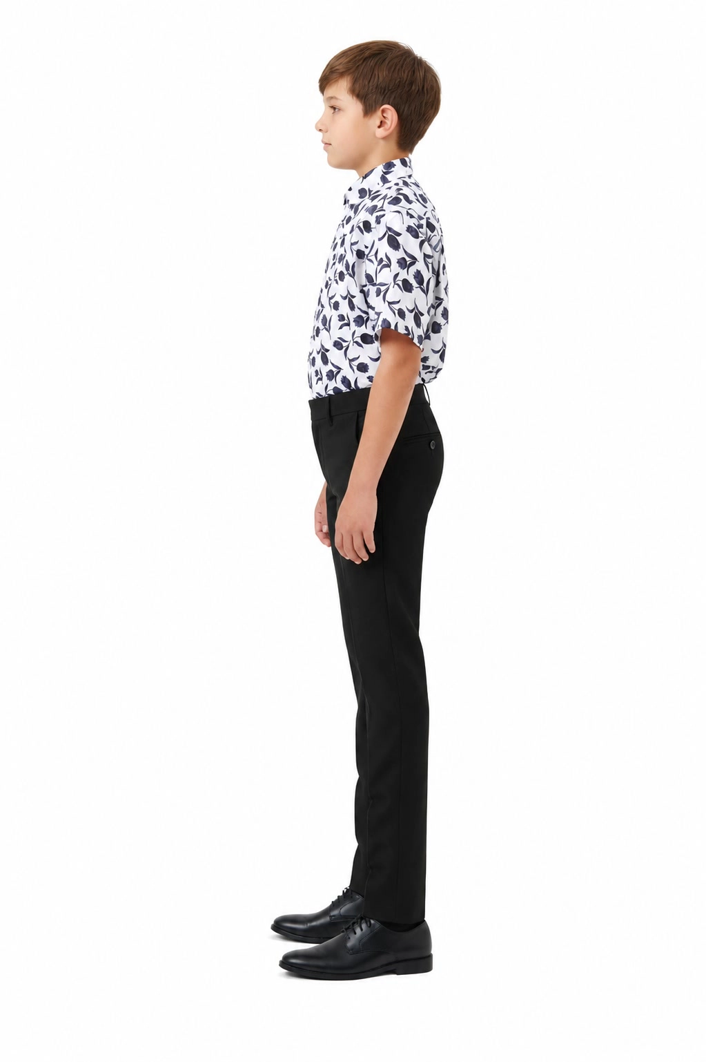 Elie Balleh Boys Slim Fit Floral Button-Down Shirt