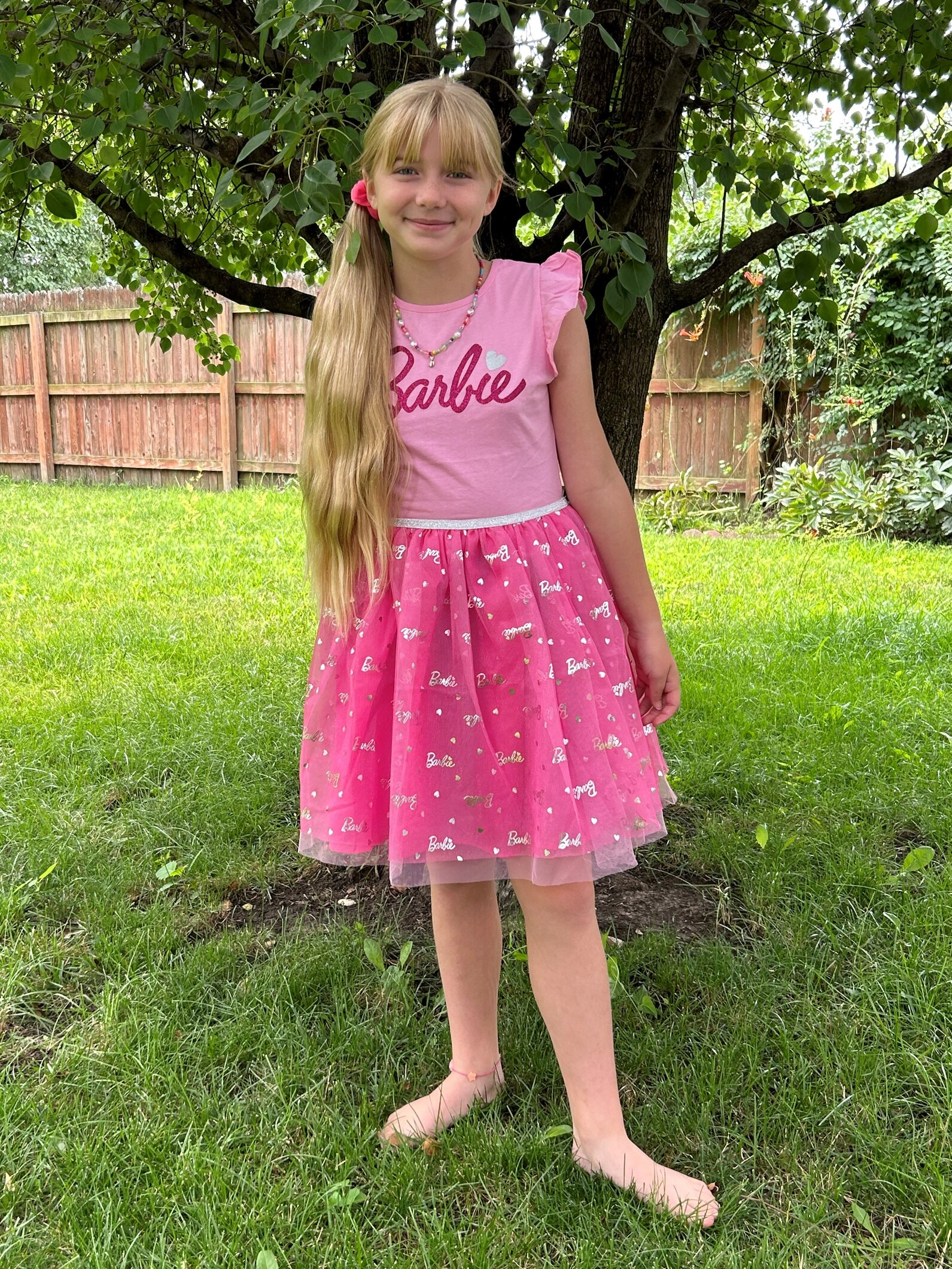 Barbie Girls' Glitter Tutu Dress