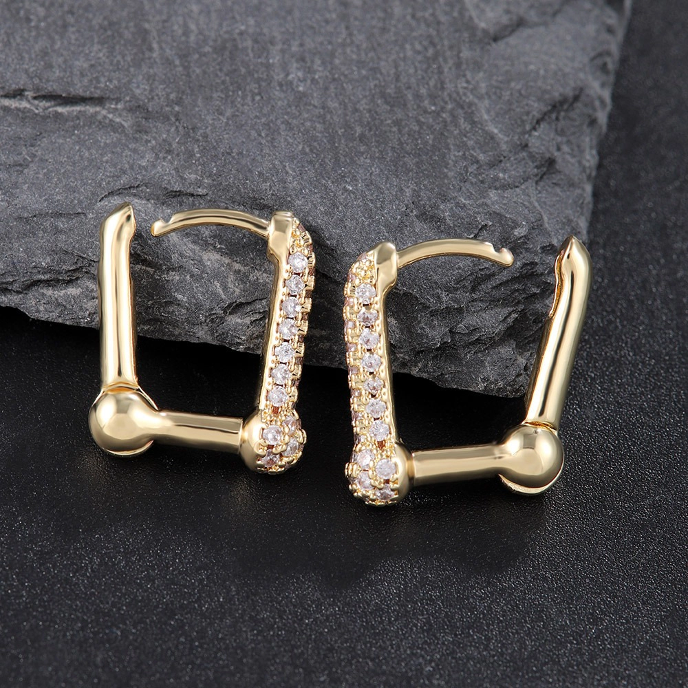 U-Shape Huggie Hoop Earrings for Women