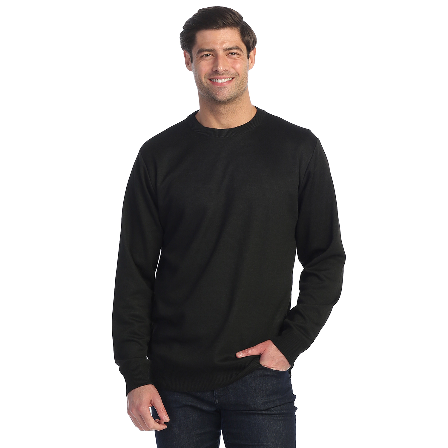 Gioberti Men's Jacquard Crew Neck Pullover Sweater