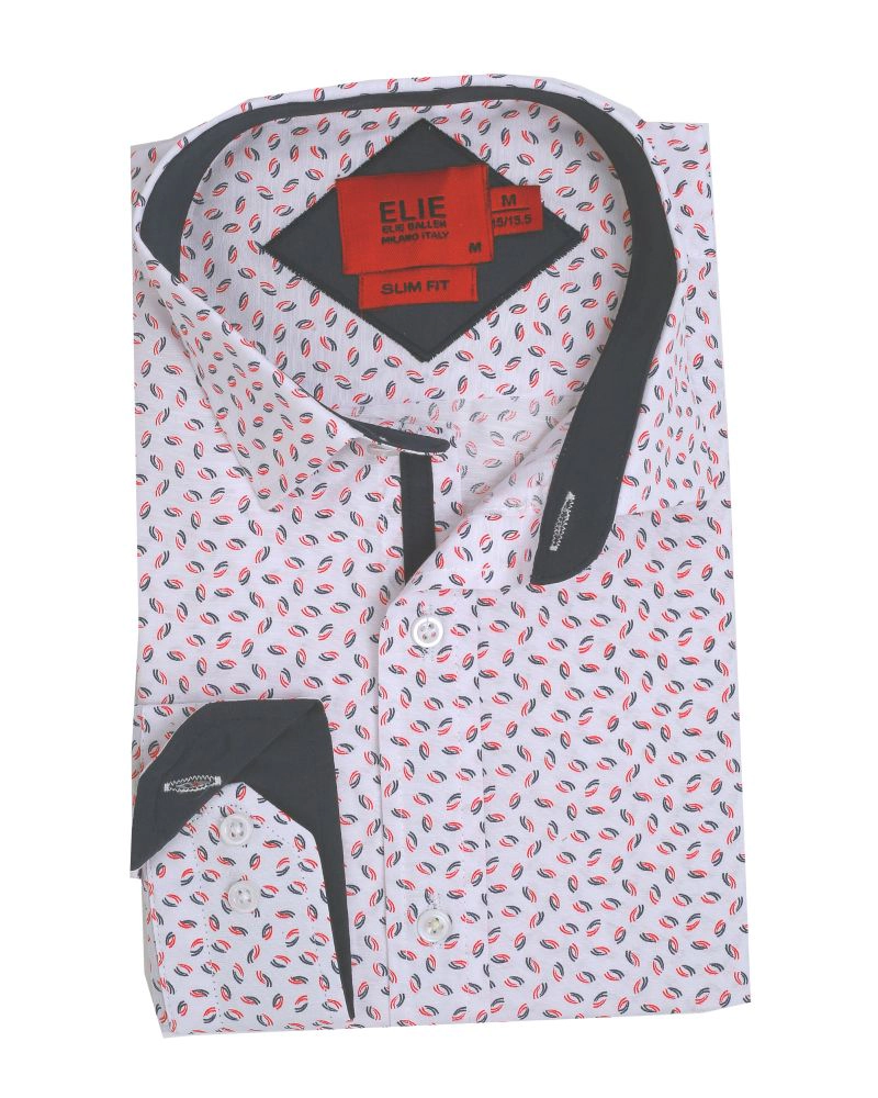 Elie Balleh Slim Fit Mens Classic Button-Down Shirt with Sleek Design