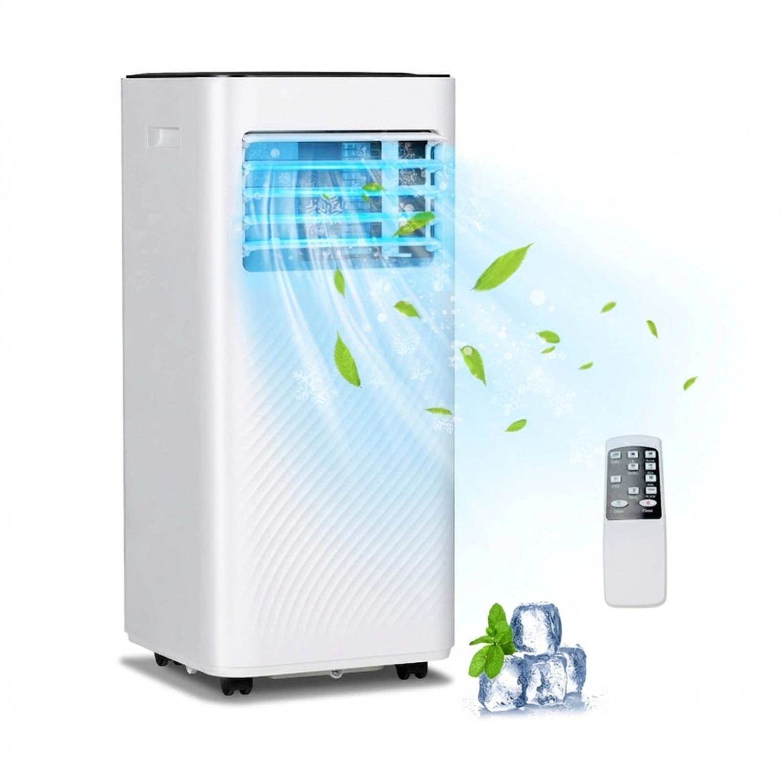 SUGIFT 8000-BTU 4-Mode Portable Air Conditioner with Child Lock Overflow Protection and Sleep Mode