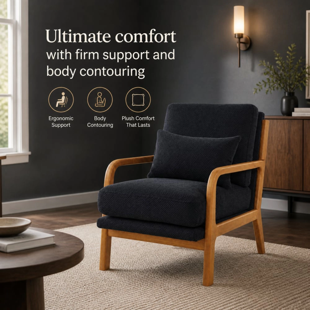 GOODSILO Upholstered Accent Chair Versatile Seating