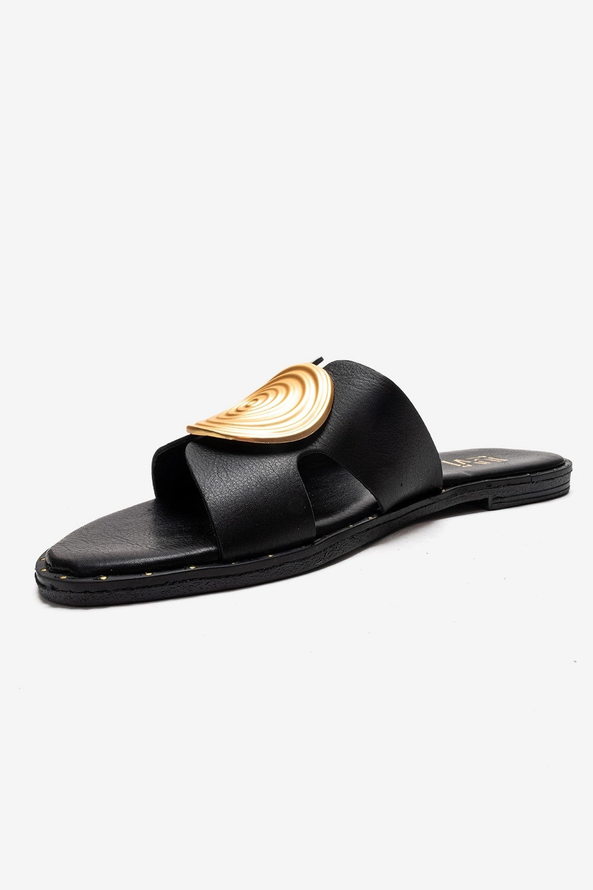 Forever & Always Womens Nolita Leather Slide Sandals