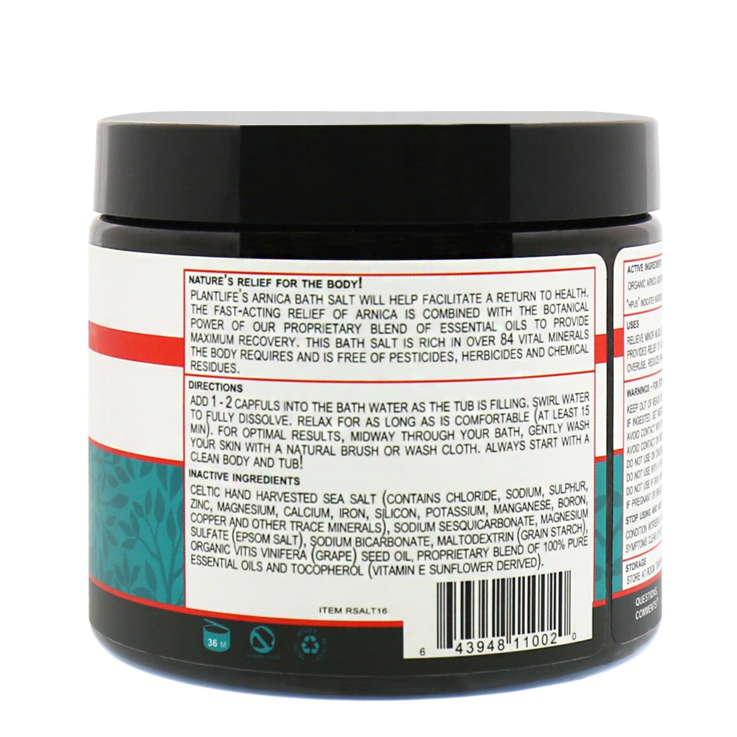 Plantlife Arnica Relieve Mineral Bath Salt