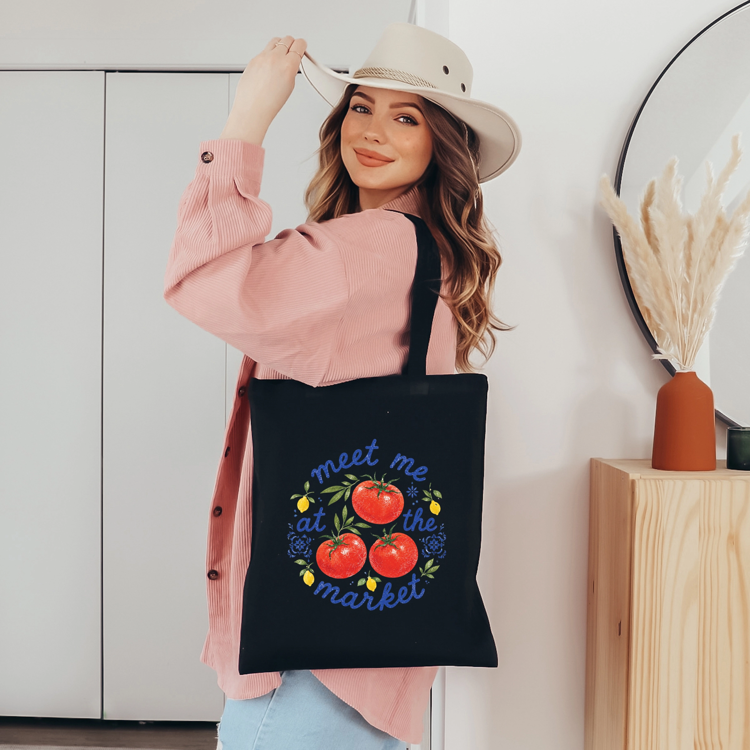 Simply Sage Market - Canvas Tote Meet Me at the Tomatoes