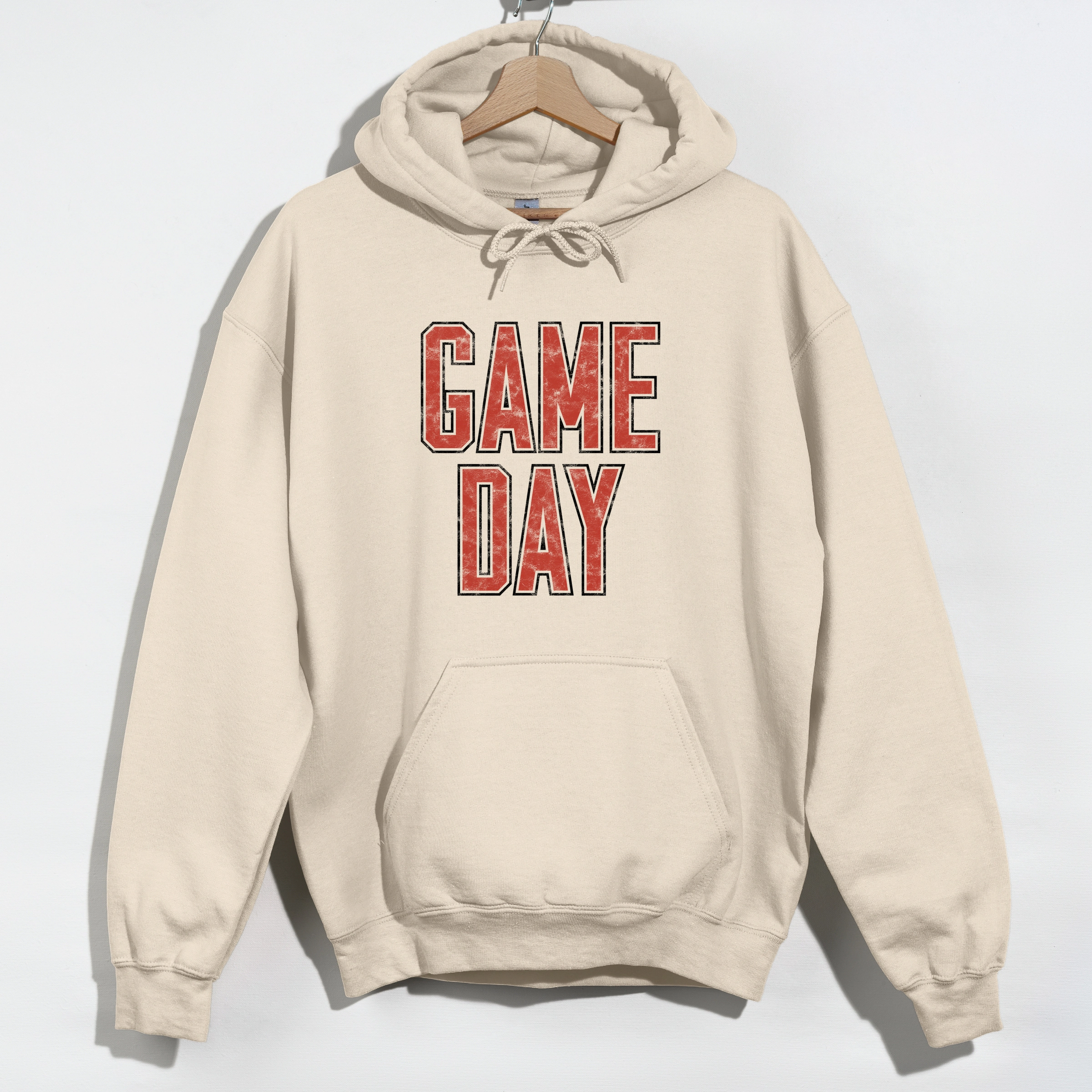Simply Sage Market - Men's Graphic Hoodie Game Day Outlined Distressed