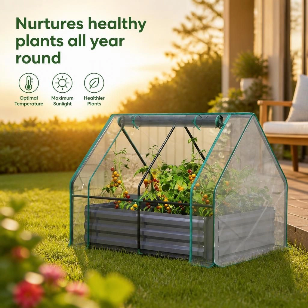 WOW PIONEER Elevated Steel Planter Bed