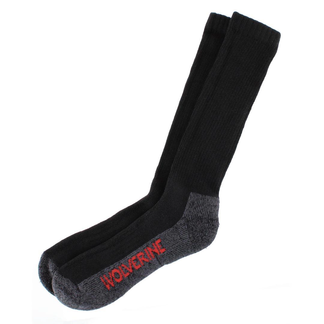 Wolverine Men's Steel Toe Cotton Over The Calf Sock (2 Pair Pack)