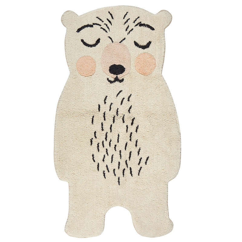 Nattiot Washable Cotton With Little Bear Kids Rug - Odino