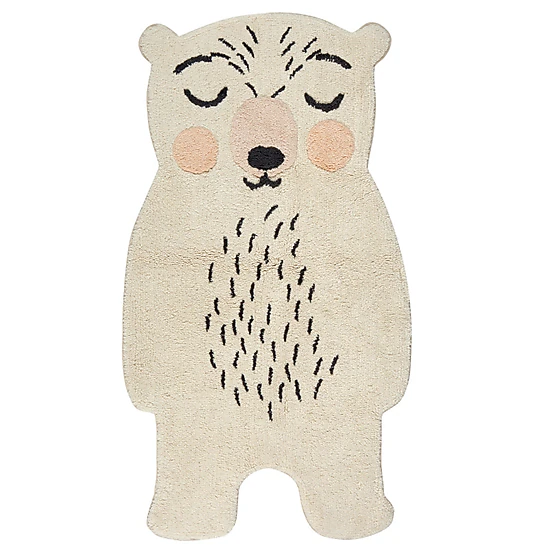 Nattiot Washable Cotton With Little Bear Kids Rug - Odino