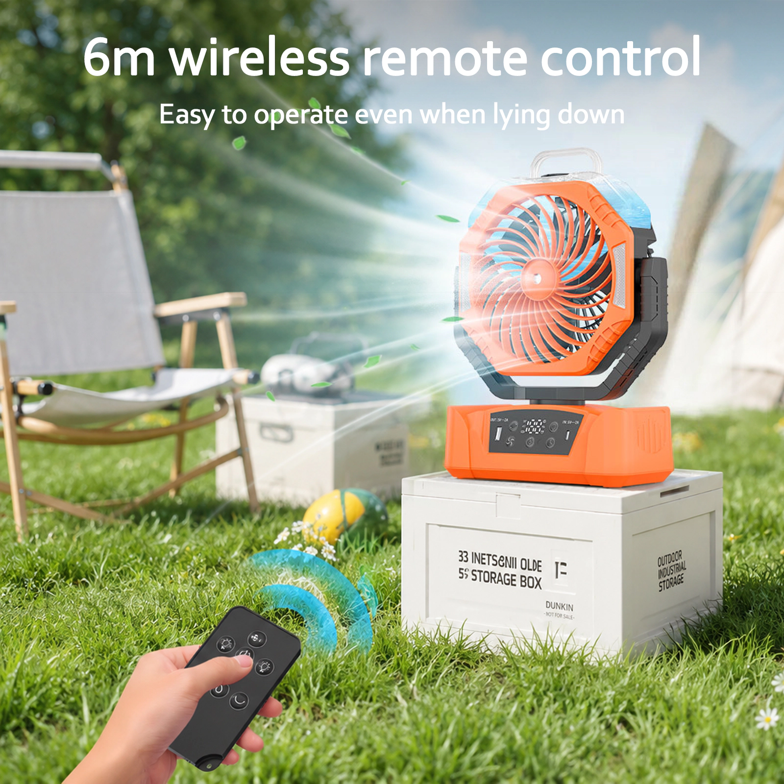 Sonicgrace Portable Outdoor Misting Fan 20000mAh Recharge