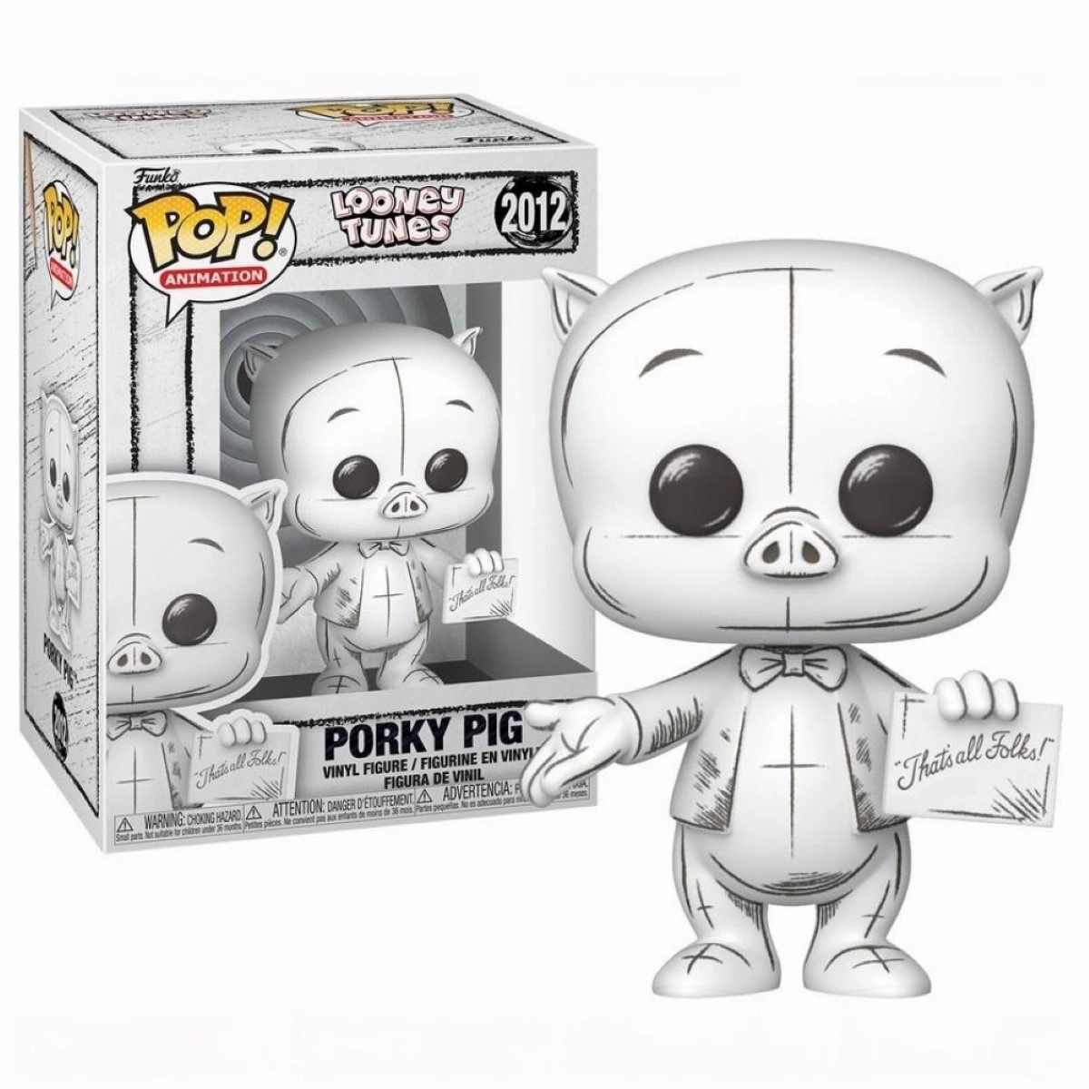 Funko Pop! Looney Tunes Sketch: Porky Pig #2012