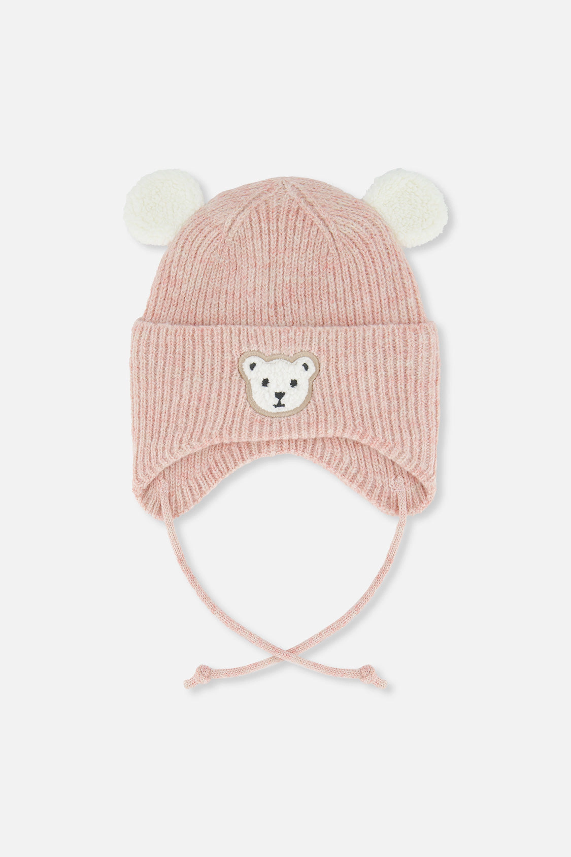 Deux par Girls Winter Knit Hat with Ear Flaps and Ears