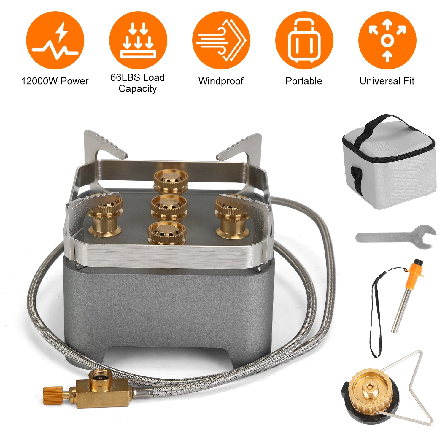 GBruno 12000W Windproof Portable Camping Stove